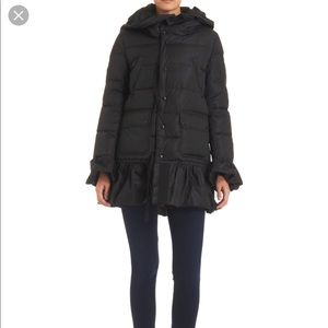 MONCLER BLACK COAT SIZE 4